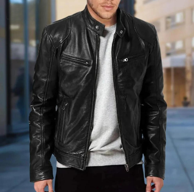 Veste en Cuir pour Homme Adrian
