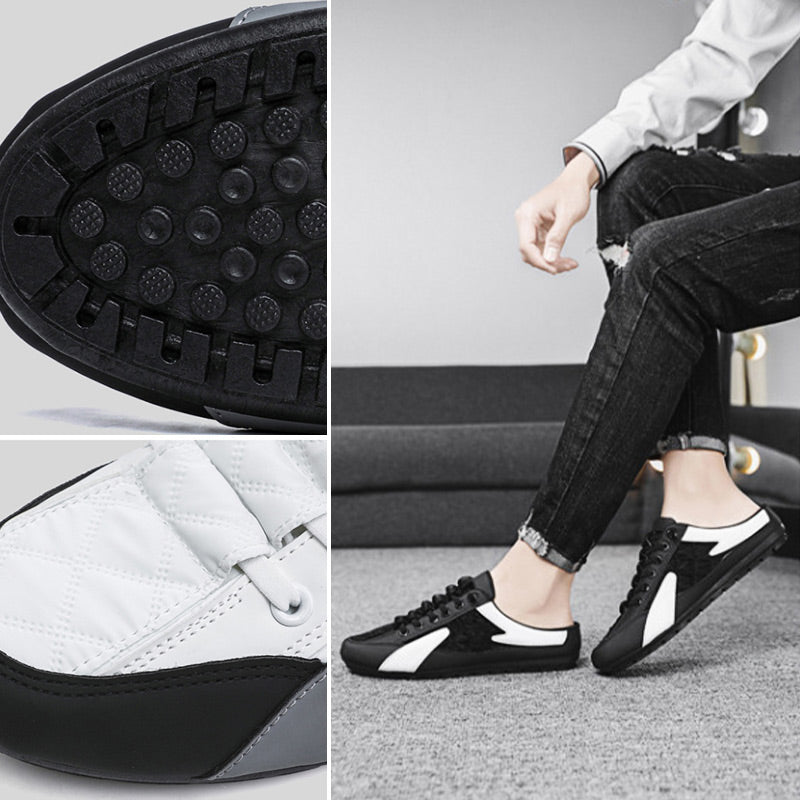 Men's Backless Slip-On Sneakers - Confy