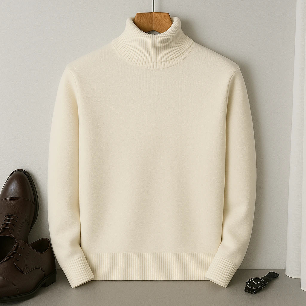 Laurent Men's Cashmere Roll Neck Jumper
