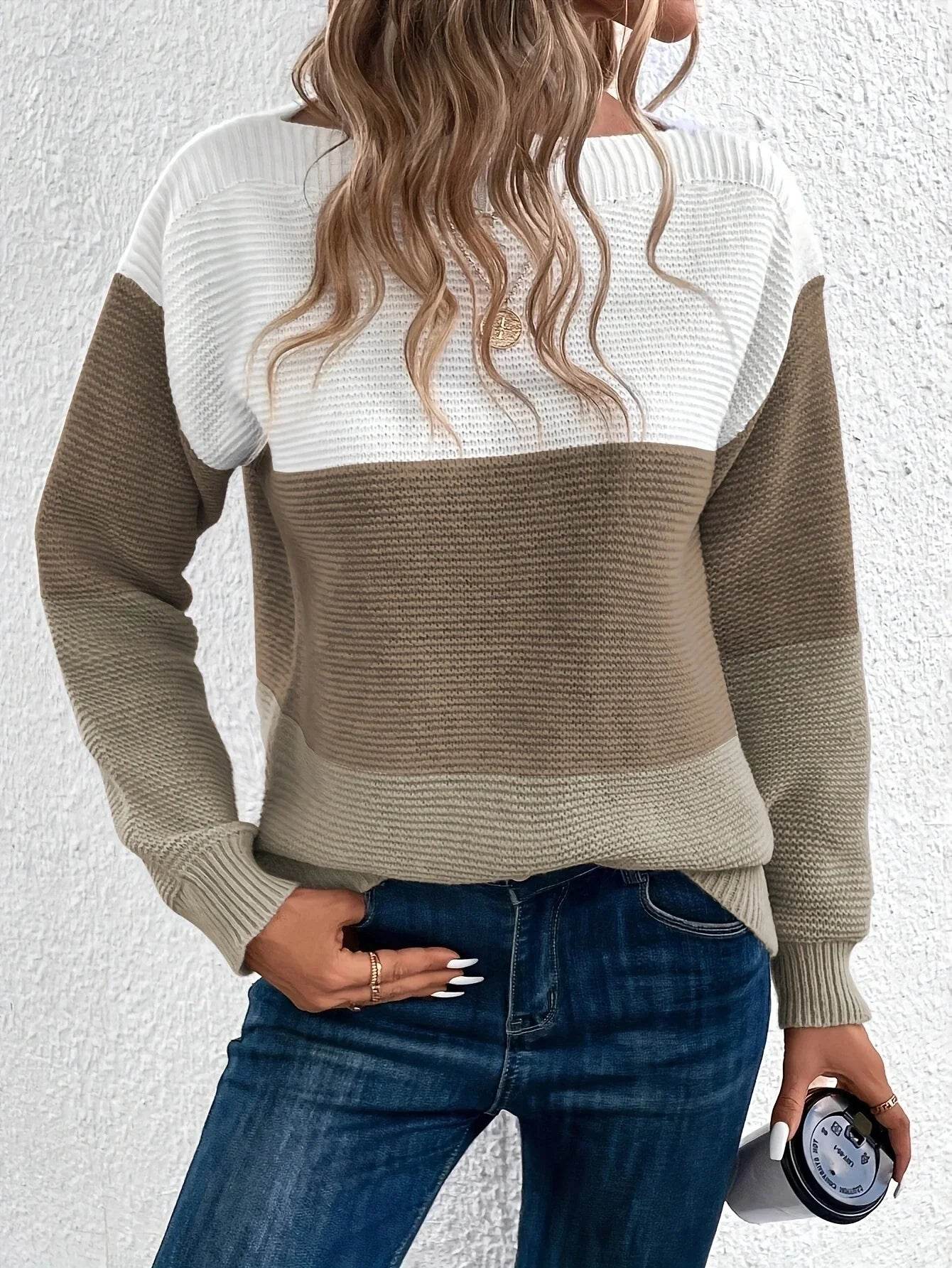Elena Women's Crew Neck Knitted Jumper