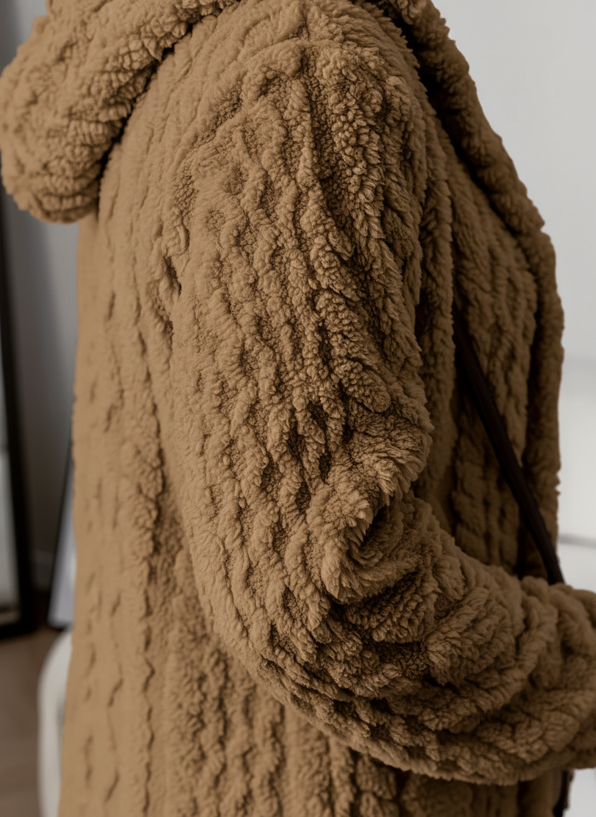 Women's Hooded Fleece Cardigan – Louise