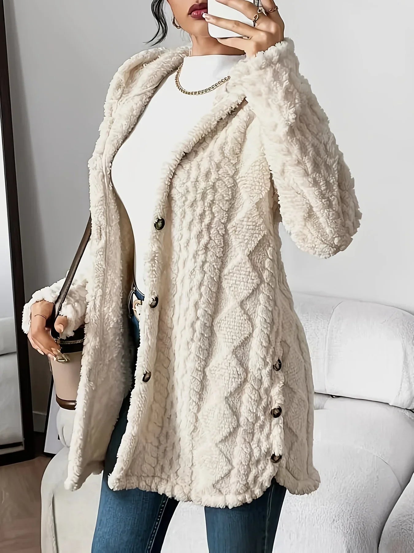 Women's Hooded Fleece Cardigan – Louise
