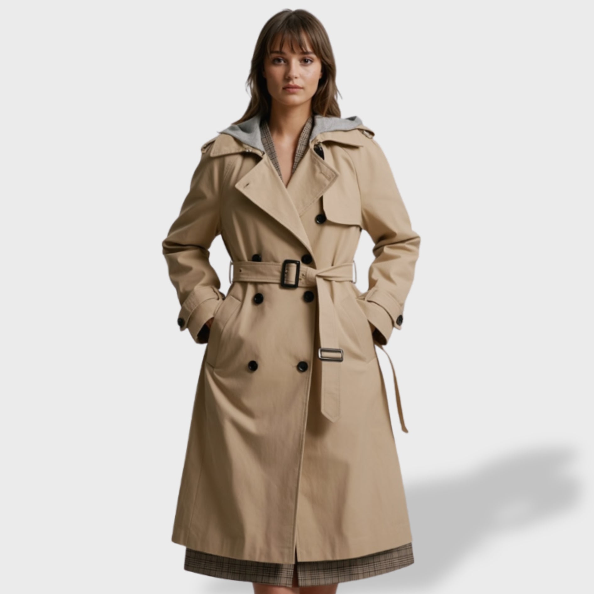 Clara Women's Elegant Trench Coat