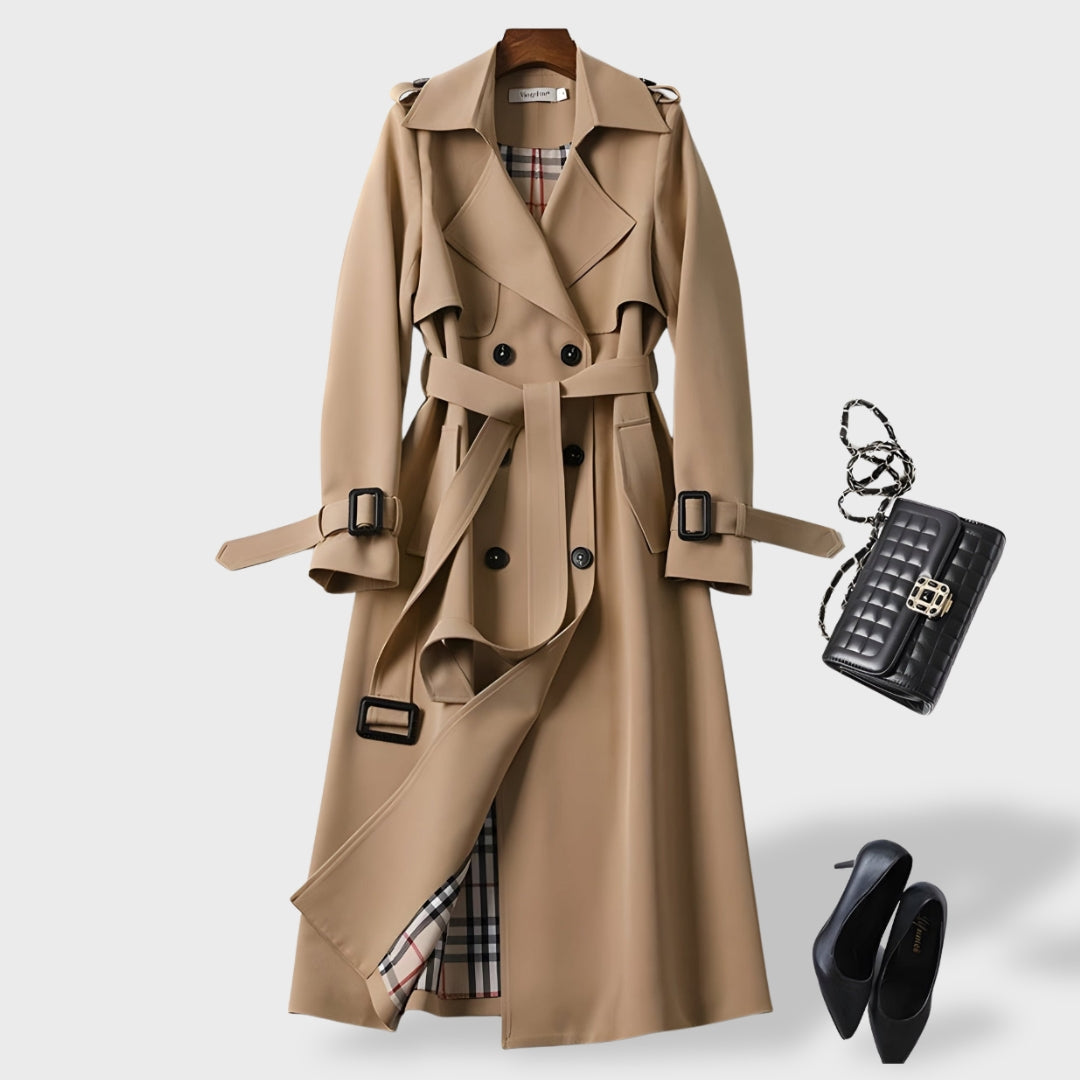 Clara Women's Elegant Trench Coat