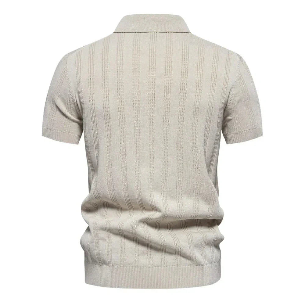 Alvero Men's Knitted Polo Shirt