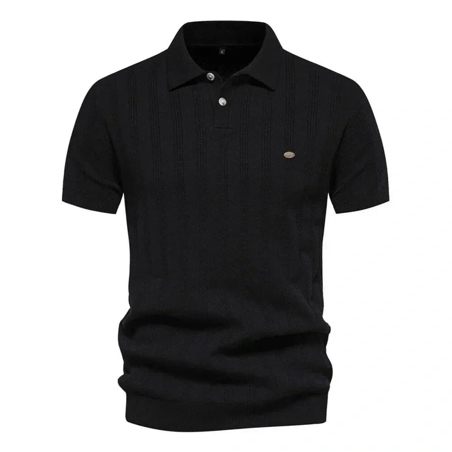 Alvero Men's Knitted Polo Shirt