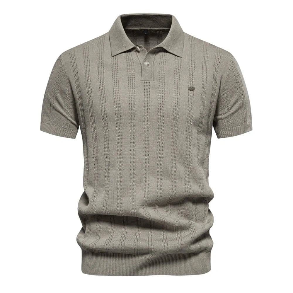 Alvero Men's Knitted Polo Shirt