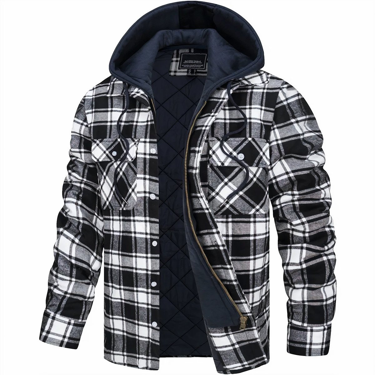 Logan Men's Flannel Hooded Jacket