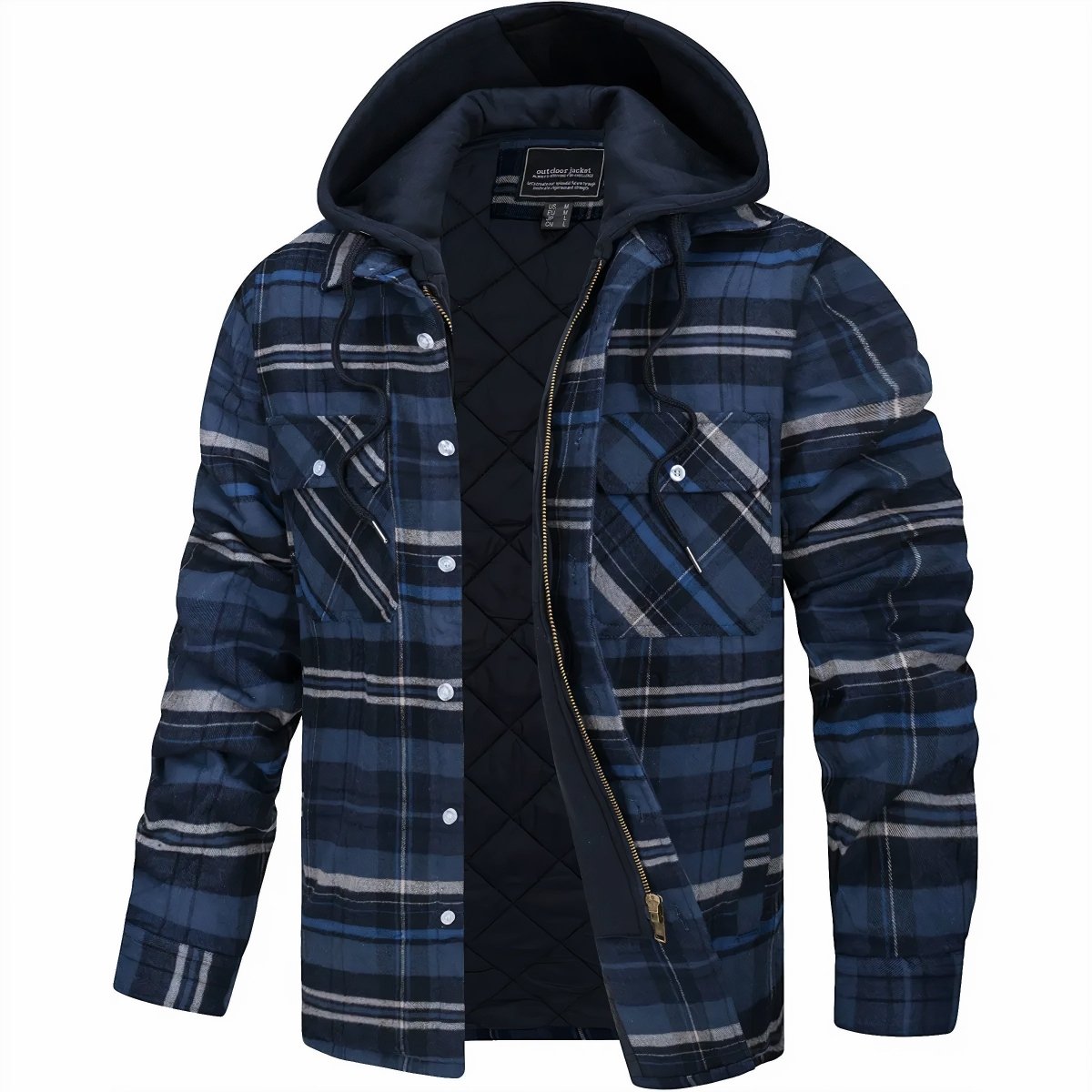 Logan Men's Flannel Hooded Jacket