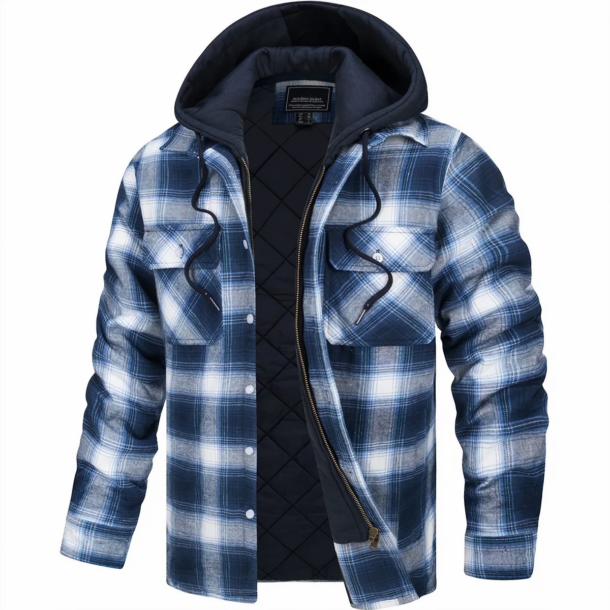 Logan Men's Flannel Hooded Jacket