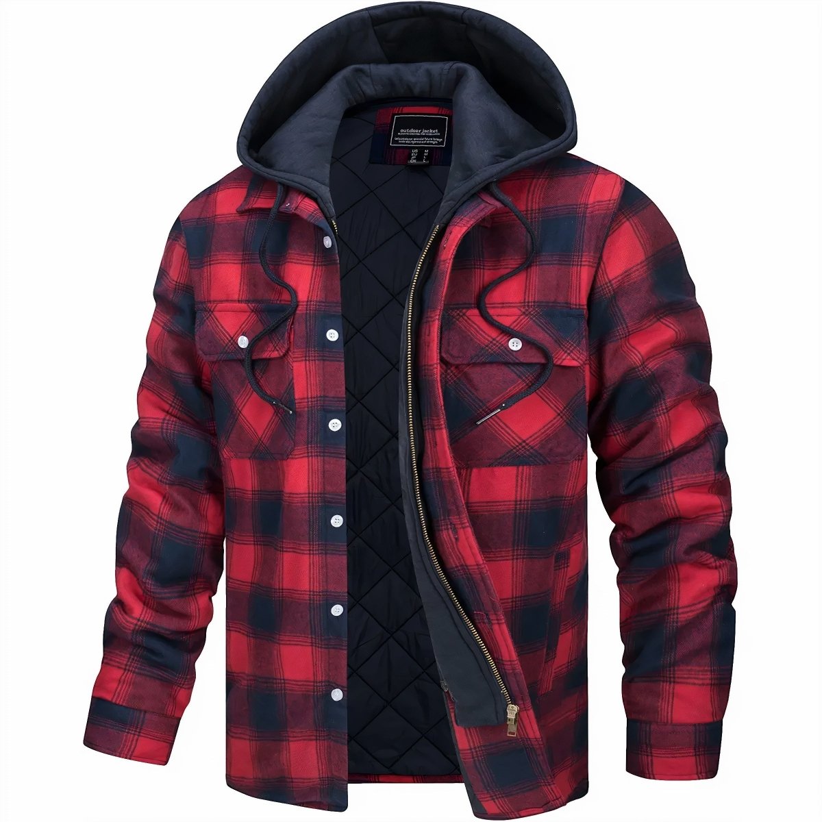 Logan Men's Flannel Hooded Jacket