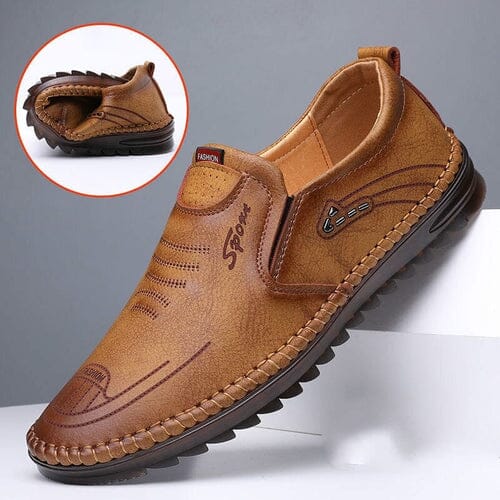 Mocassins à enfiler en cuir pour hommes - Richard