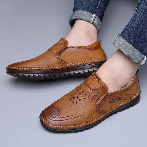 Mocassins à enfiler en cuir pour hommes - Richard