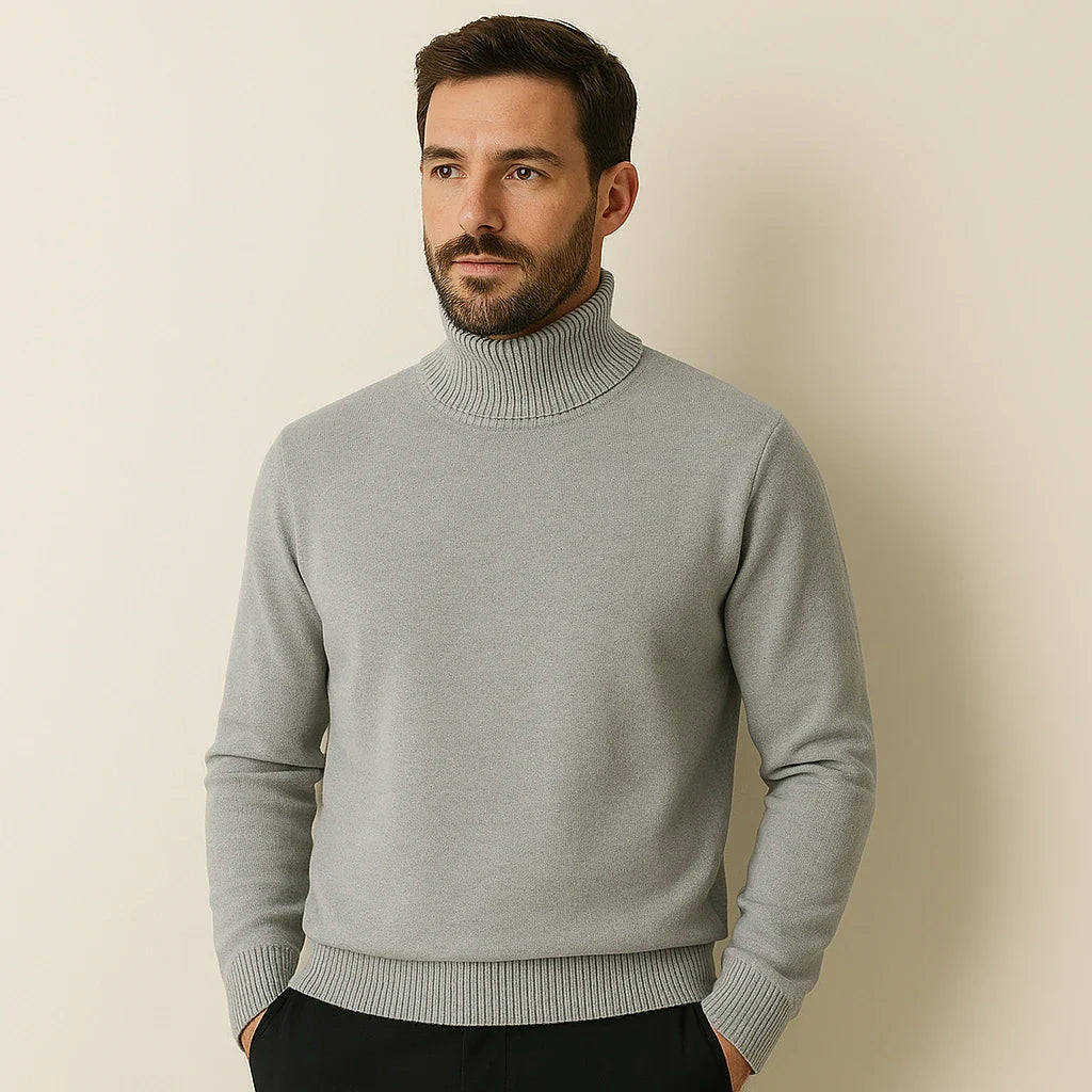 Laurent Men's Cashmere Roll Neck Jumper