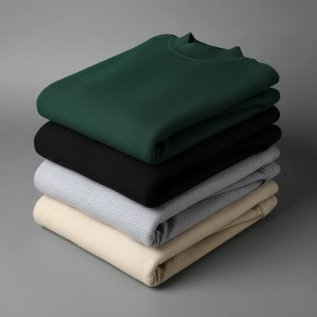 Damien Men's High Neck Cashmere Jumper