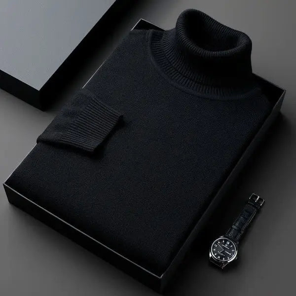 Laurent Men's Cashmere Roll Neck Jumper