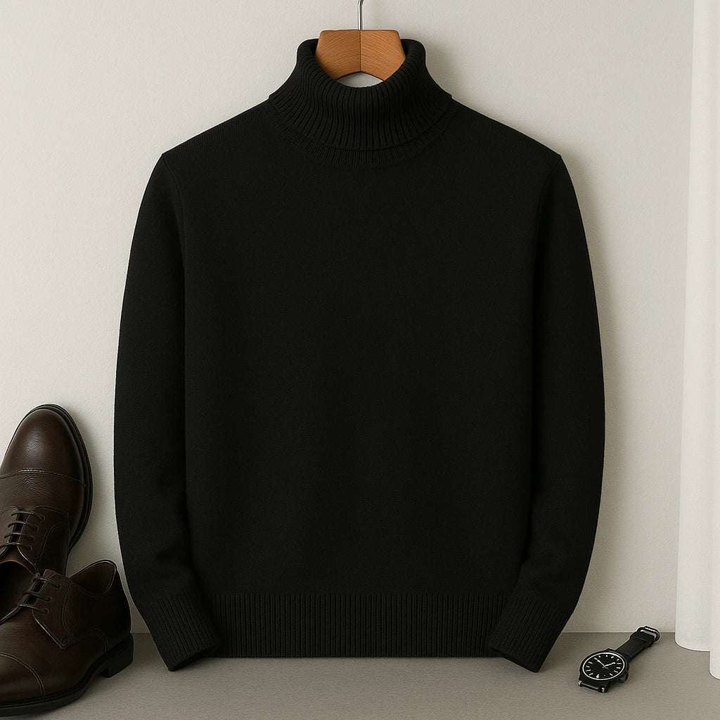 Laurent Men's Cashmere Roll Neck Jumper