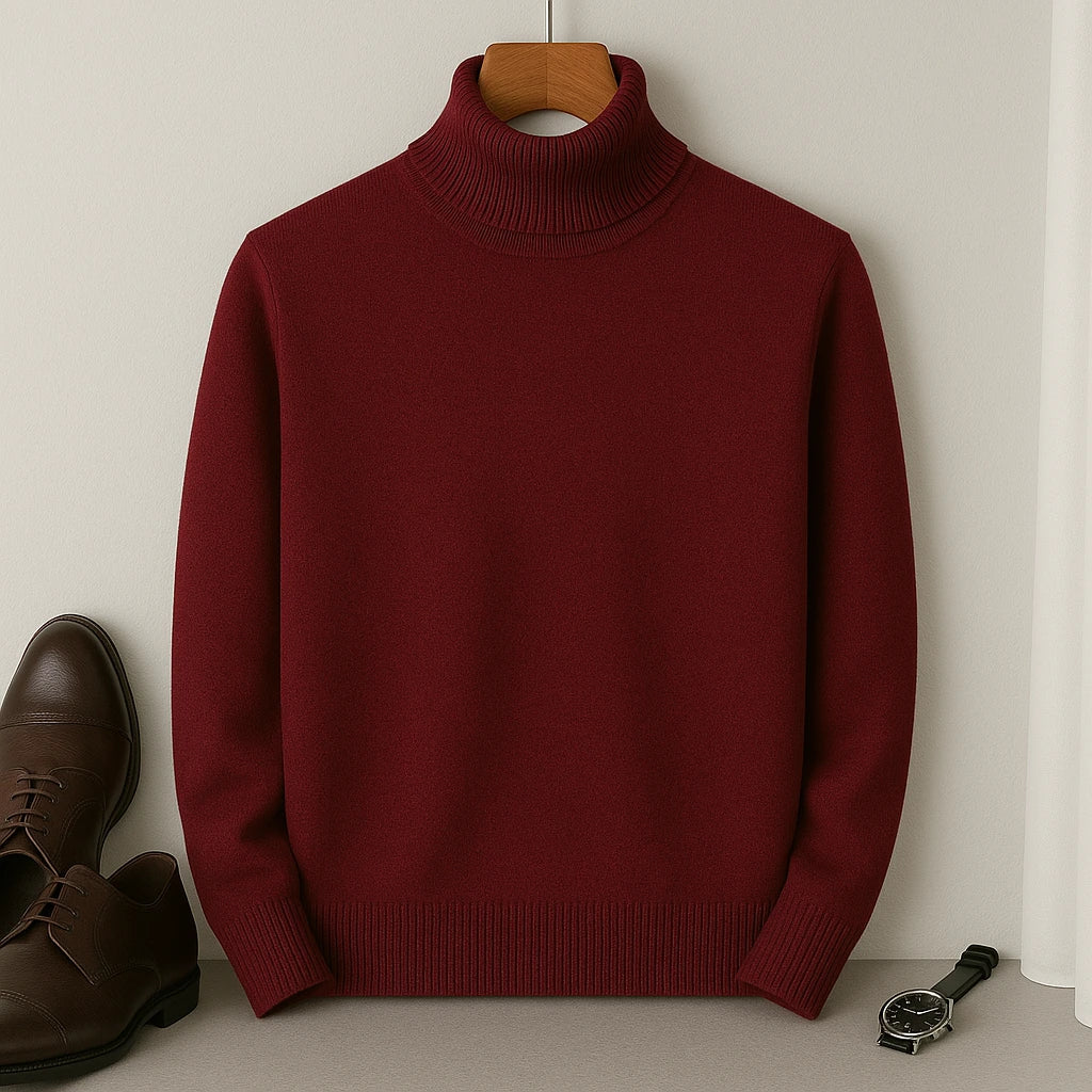 Laurent Men's Cashmere Roll Neck Jumper